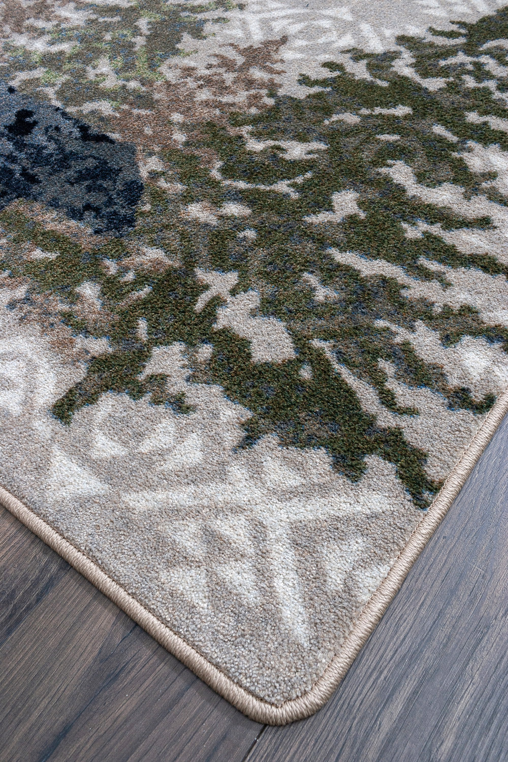 High Point Bear Cabin Rug - Stone