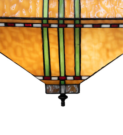 17” Square Prairie Corn Flush Mount Light