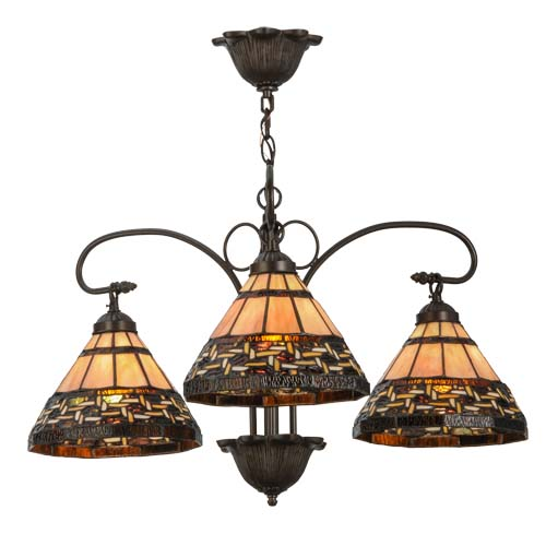 28" Wide Ilona 3 Light Chandelier