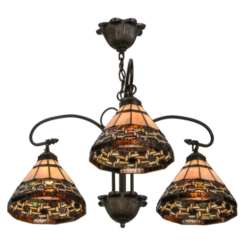 28" Wide Ilona 3 Light Chandelier