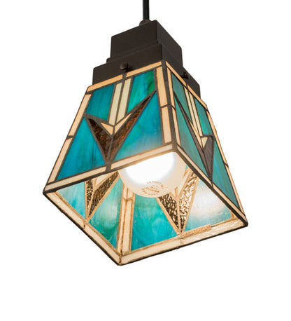 5” Square Valencia Mission Mini Pendant Light