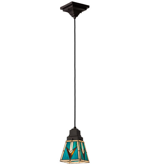 5” Square Valencia Mission Mini Pendant Light