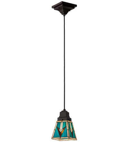 5” Square Valencia Mission Mini Pendant Light