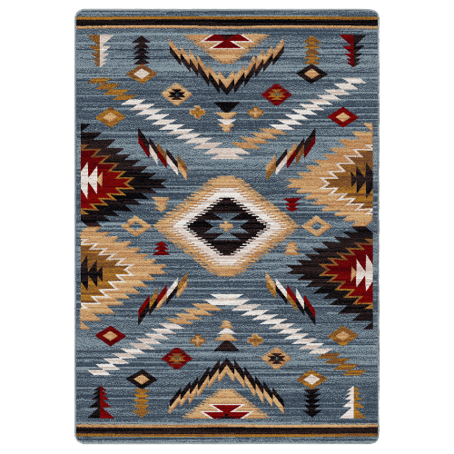 Interlaced Horizon Lodge Rug - Gray Stone