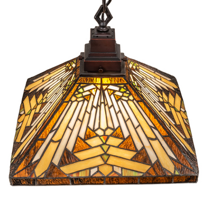 14” Square Nuevo Mission Pendant Light