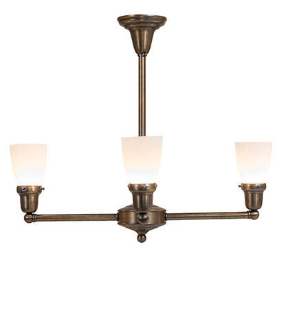 27" Wide Revival Oyster Bay Goblet 4 Light Chandelier - 24" Height