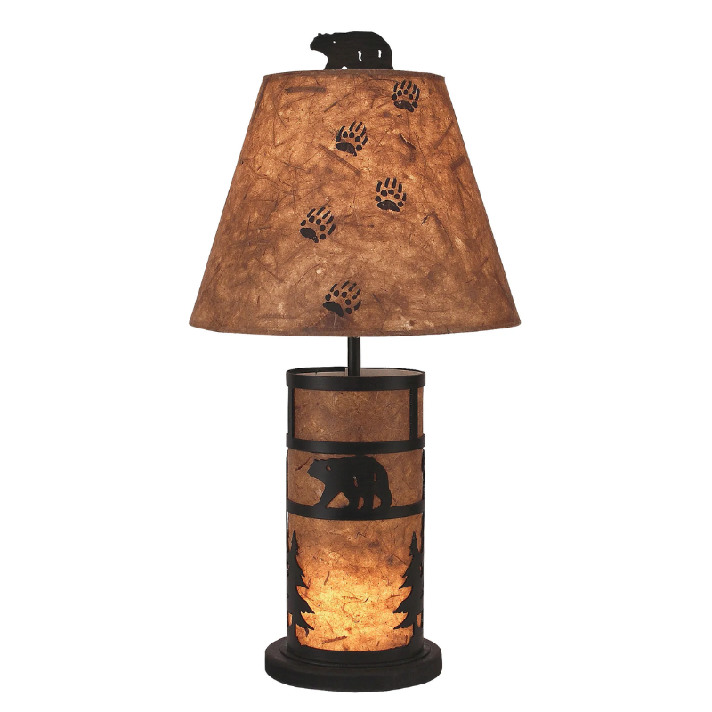 Kodiak Bear & Tree Mission Lamp w/Night Light