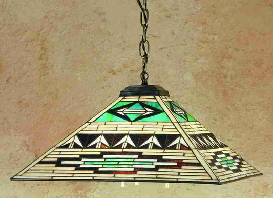 17" Square Valencia Mission Pendant Light