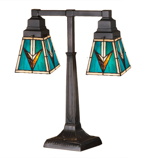 20" Tall Valencia Mission 2-Arm Desk Lamp