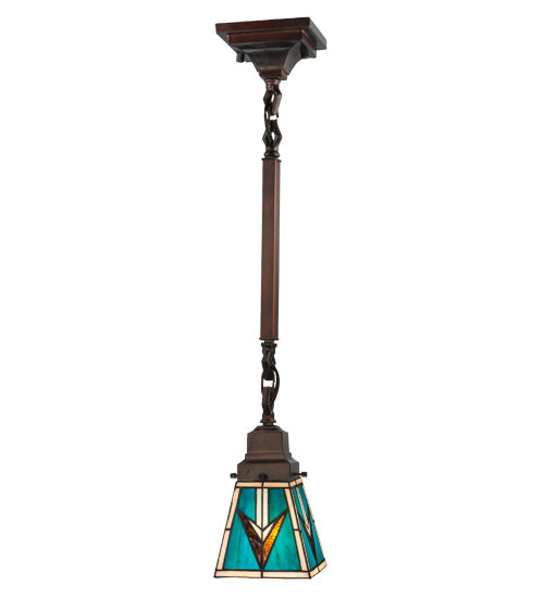 5” Square Valencia Mission Mini Pendant Light