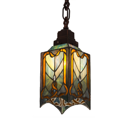 5.5" Wide Square Cottage Mission Pendant Light