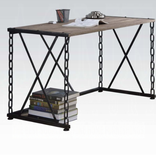 Industrial Rustic Chain Leg Writing Desk