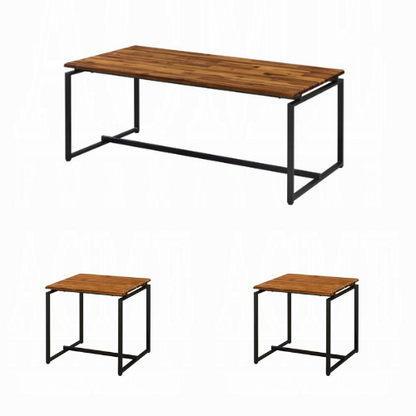 3-Piece Modern Industrial Coffee & End Table Set