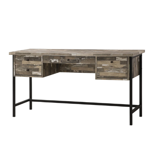 Rustic Salvaged Wood Writing Desk w/Drawers