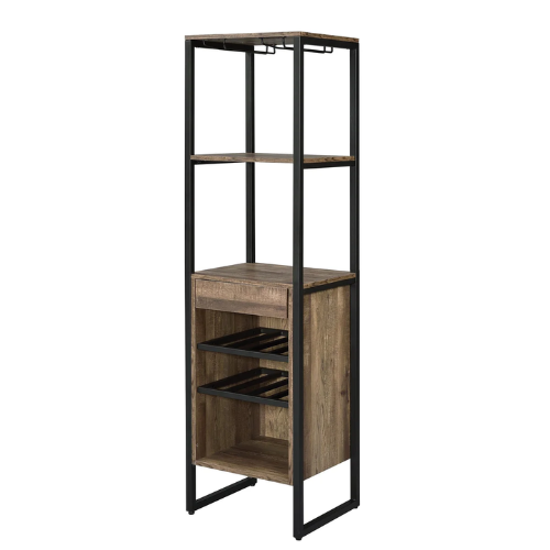 69” Tall Industrial Wine Rack & Cabinet