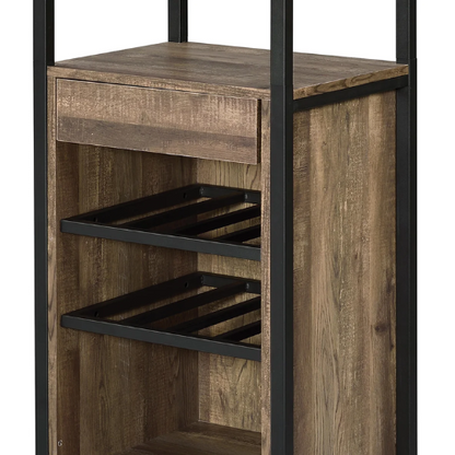 69” Tall Industrial Wine Rack & Cabinet