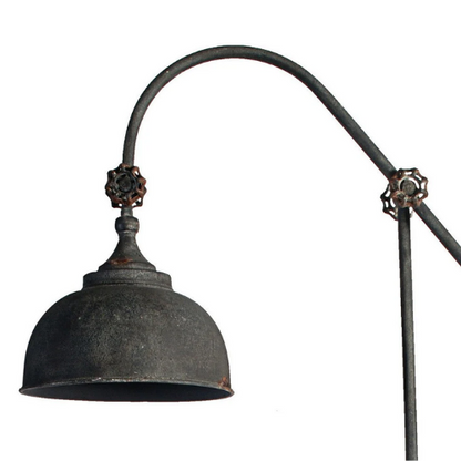 66.5" Tall Adjustable Industrial Floor Lamp - Antique Black