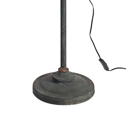 66.5" Tall Adjustable Industrial Floor Lamp - Antique Black