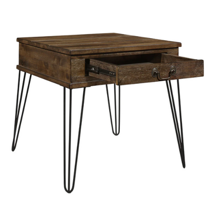 Rustic Industrial Modern End Table