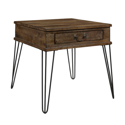 Rustic Industrial Modern End Table