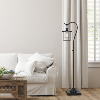 60" Tall Industrial Silverton Floor Lamp – Dark Bronze