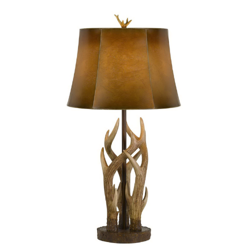 32" Tall Darby Resin Antler Table Lamp