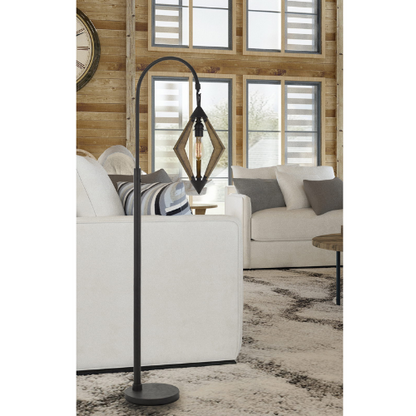 67” Tall Valence Pine Diamond Floor Lamp