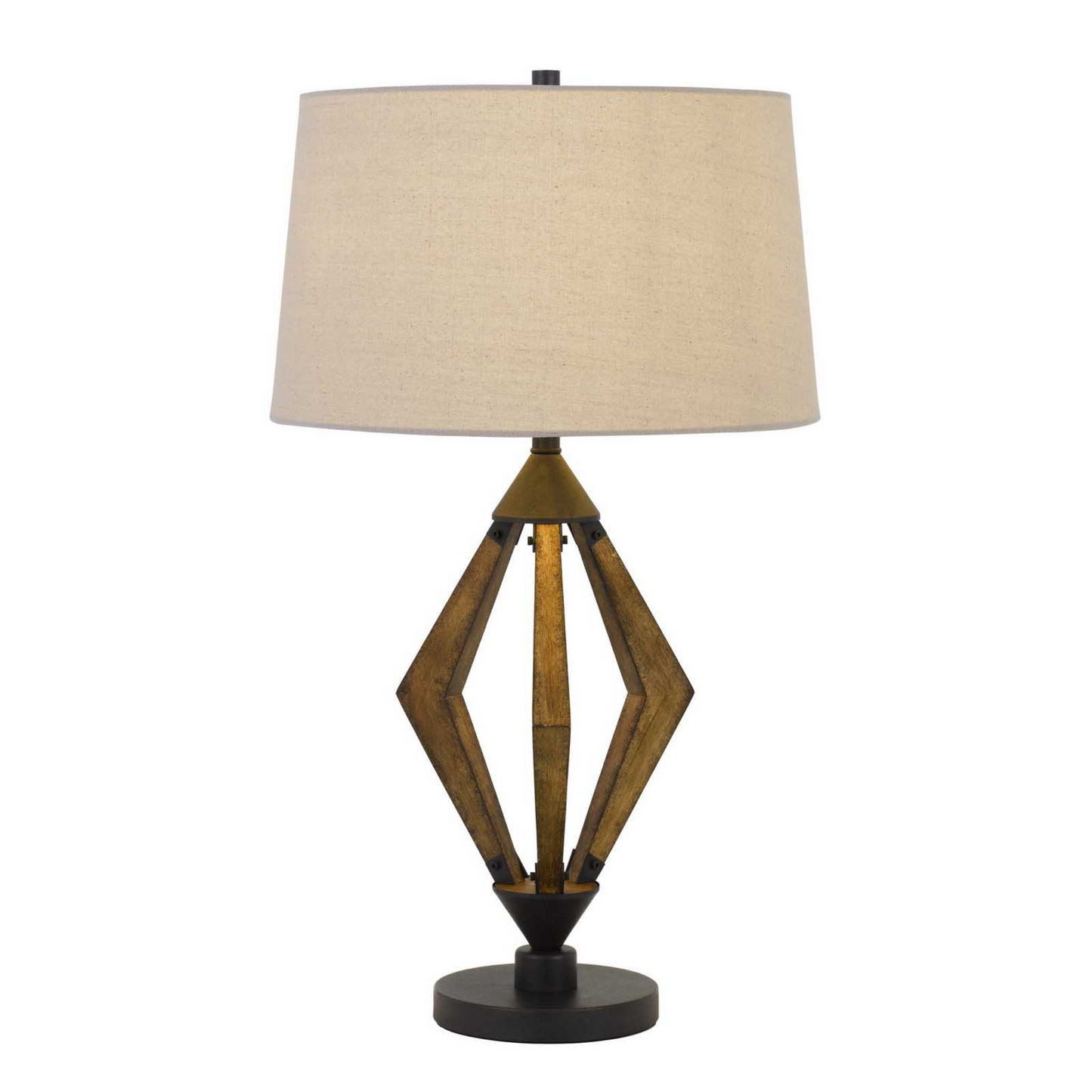 29” Tall Valance Diamond Pine Table Lamp