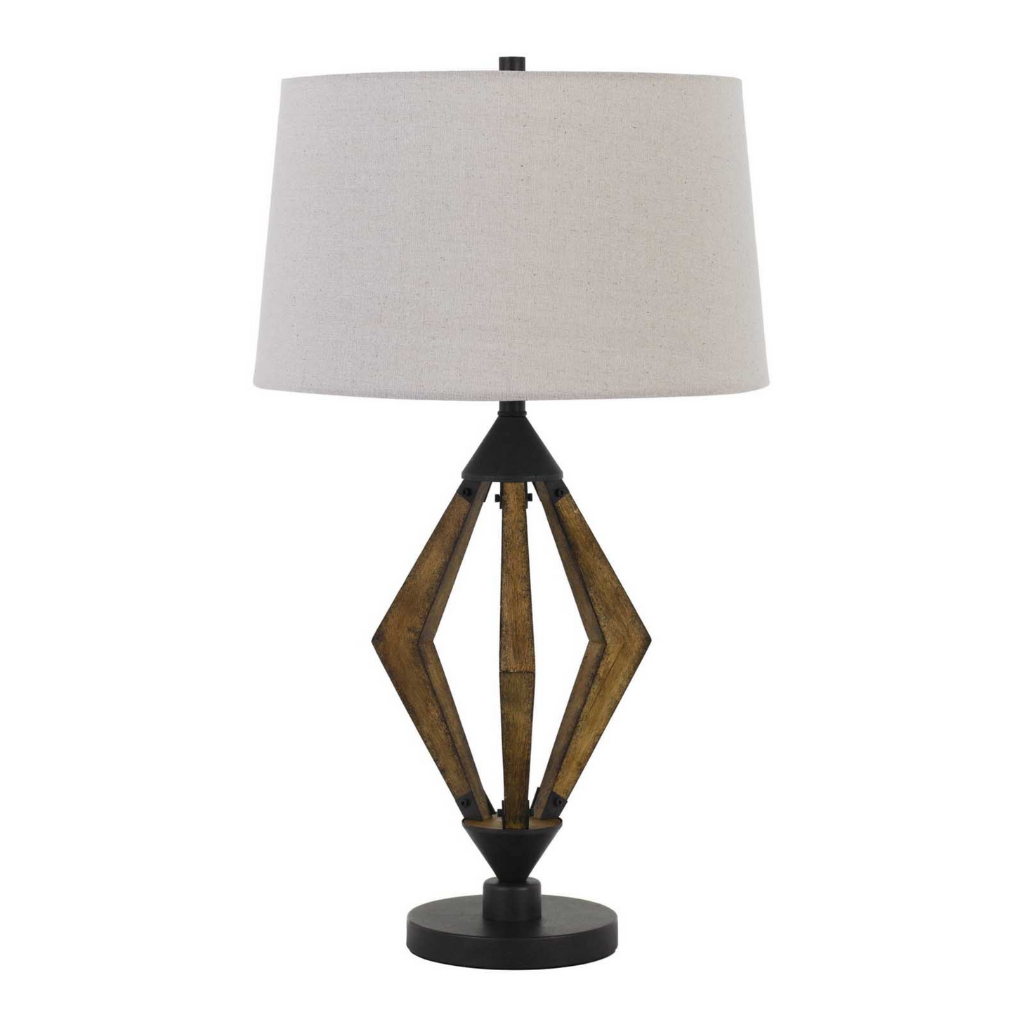 29” Tall Valance Diamond Pine Table Lamp