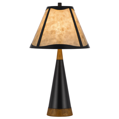 29” Tall Birchwood Mica Table Lamp