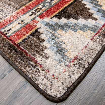 Bow Strings Distressed Rug - Brown