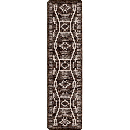 Southwest Cloudburst Rug - Chocolate