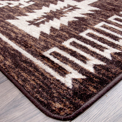 Southwest Cloudburst Rug - Chocolate