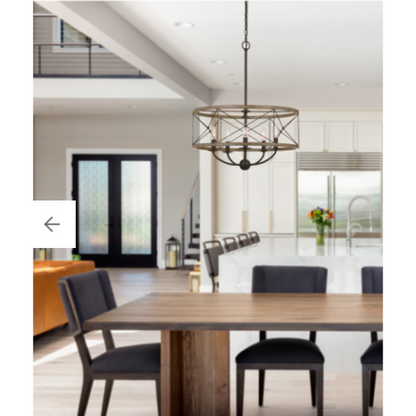 22” Wide Modica Pendant 5 Light Chandelier