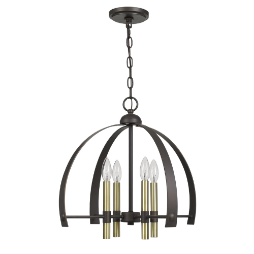 19” Wide Utica 4 Light Chandelier