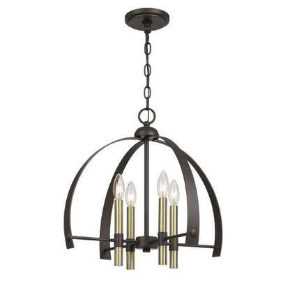 19” Wide Utica 4 Light Chandelier