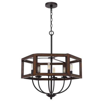 24" Wide Renton Hexagon 6 Light Chandelier