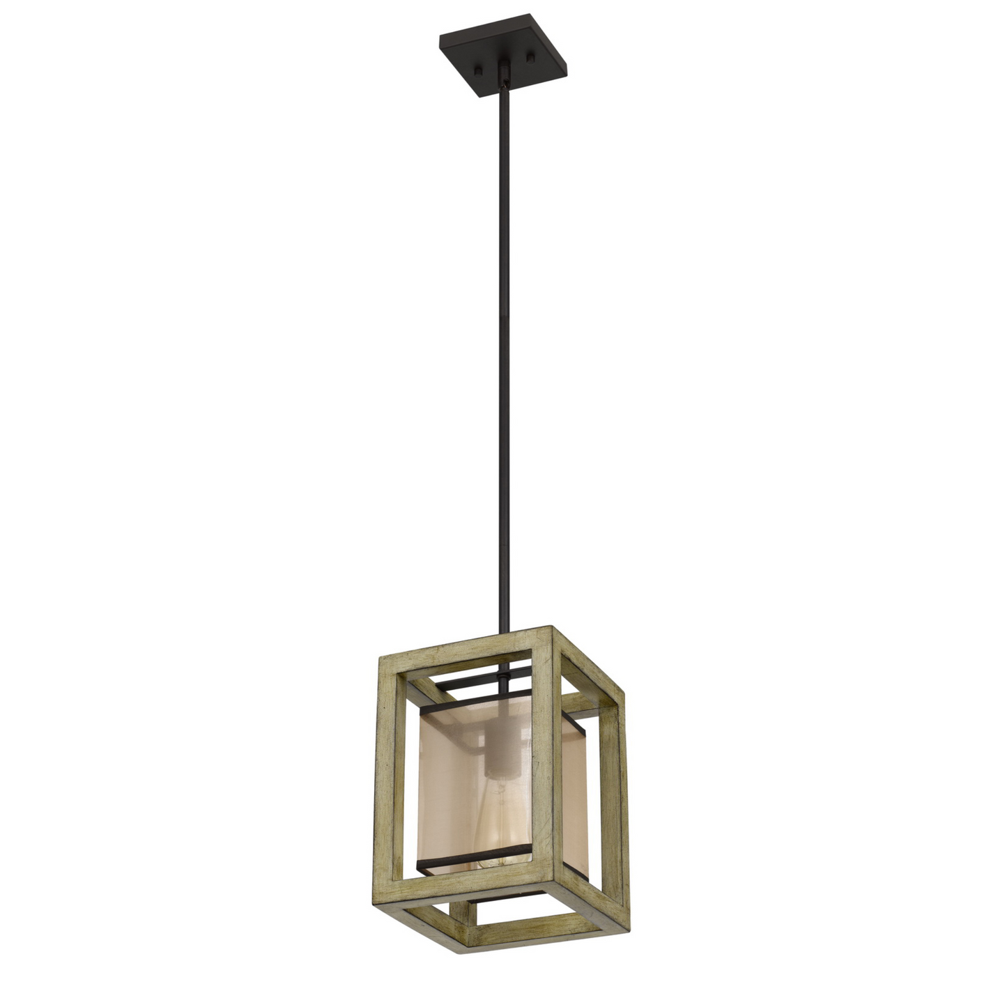 8" Square Palencia Organza Pendant Light