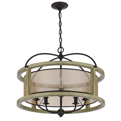 26" Round Palencia Organza Pendant Chandelier