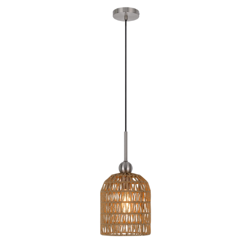 8” Wide Depok Roped Pendant Light