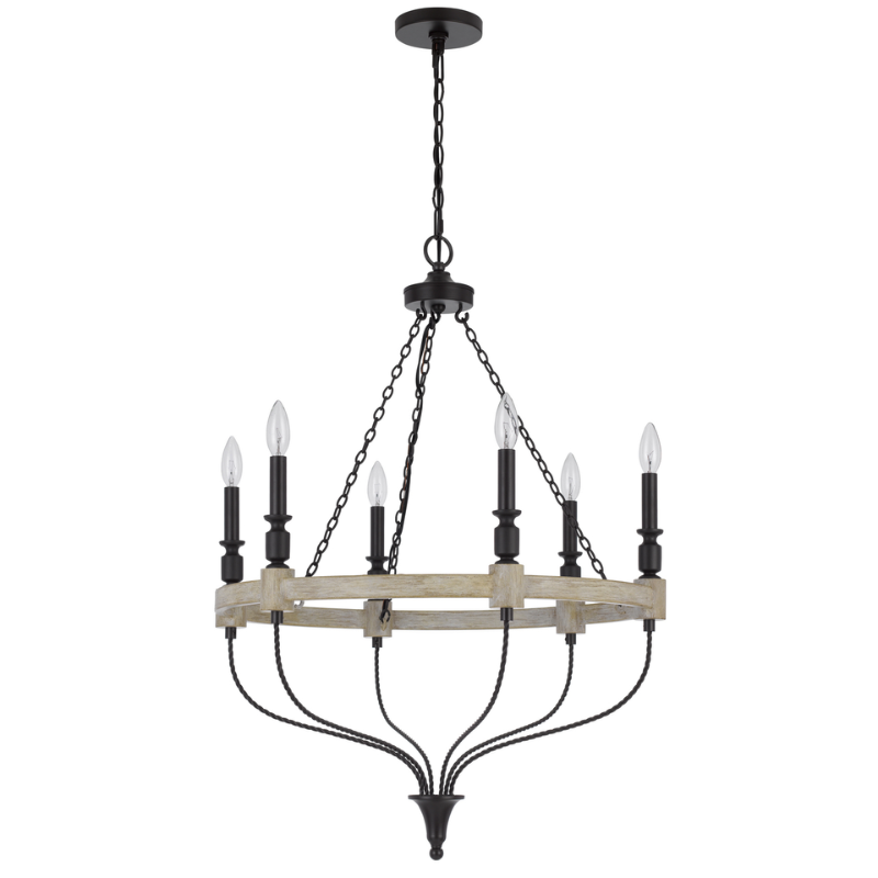 26” Wide Grove 6 Light Chandelier