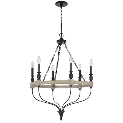 26” Wide Grove 6 Light Chandelier