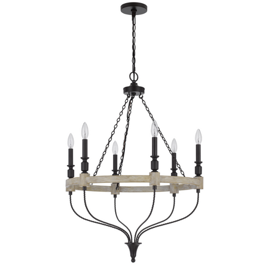 26” Wide Grove 6 Light Chandelier