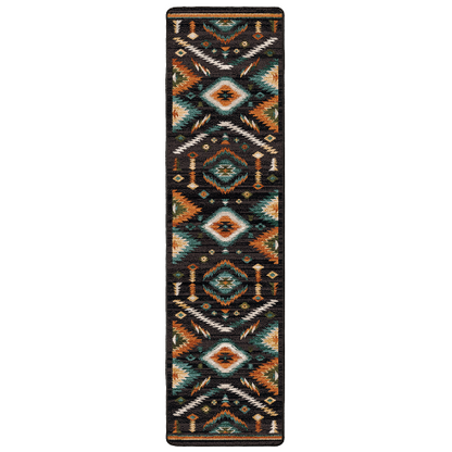 Interlaced Horizon Lodge Rug - Gem