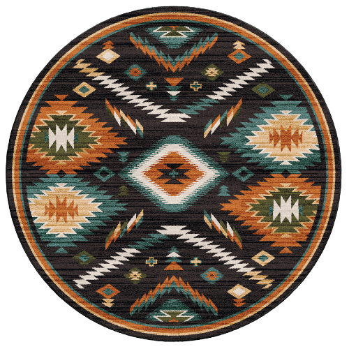 Interlaced Horizon Lodge Rug - Gem