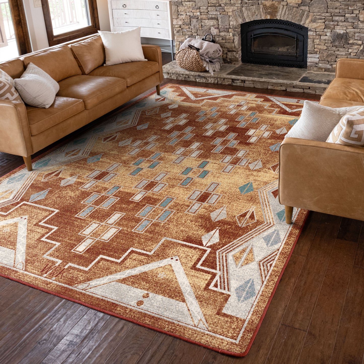 Willow Kipp Peak to Peak Rug - Flash