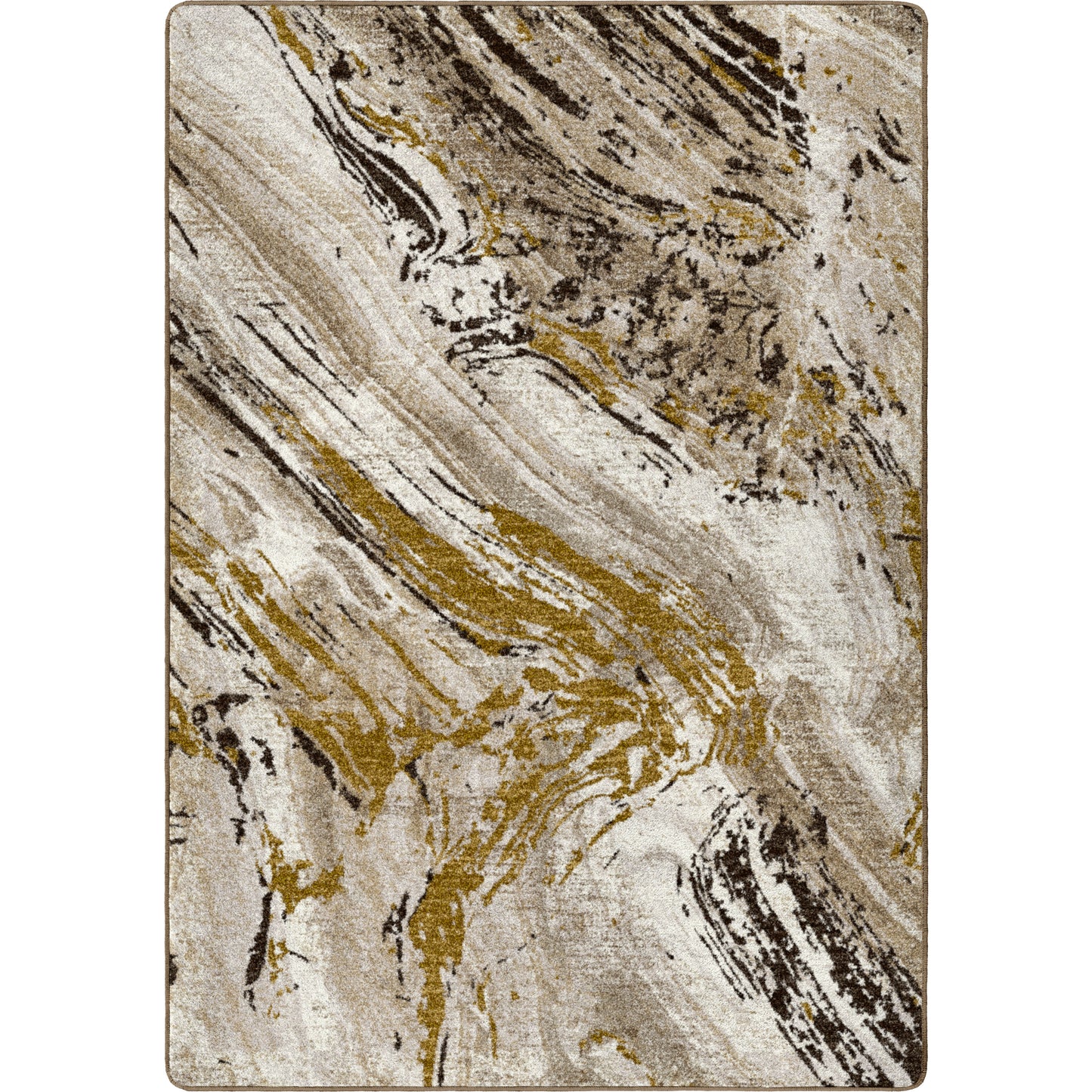 Designer Petrified Multicolor Rug