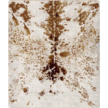 Pioneer Longhorn Spotted Brindle Rug - Brown