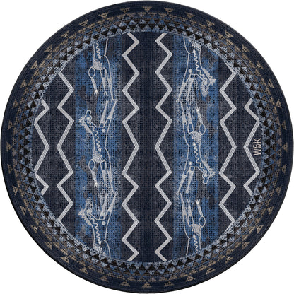 Willow Kipp Plains Speak Rug - Midnight