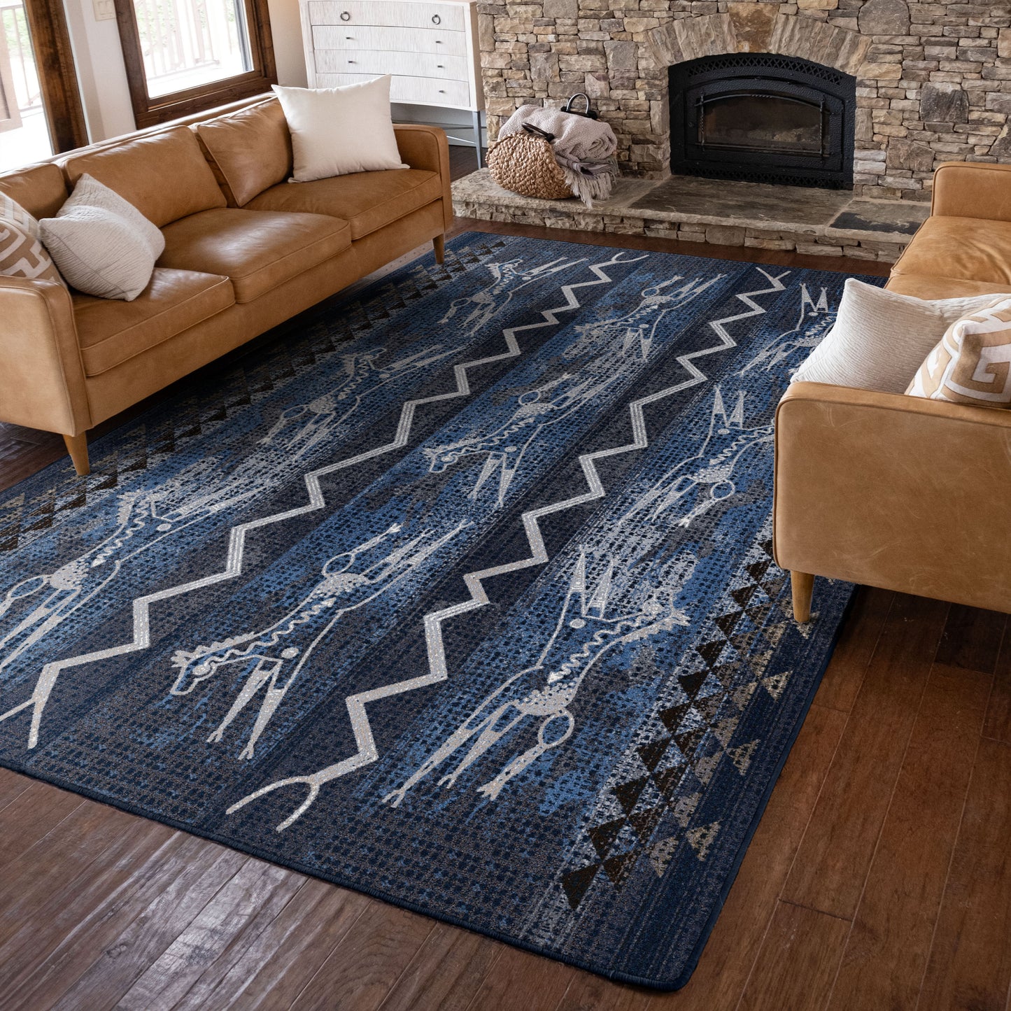 Willow Kipp Plains Speak Rug - Midnight